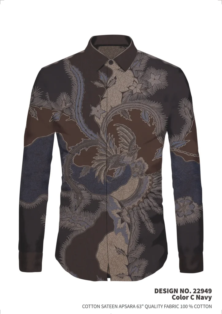 Apsara C Navy Cotton Sateen 22949